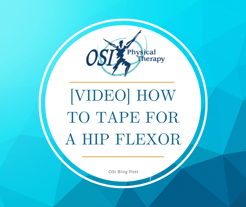 [VIDEO] HOW TO TAPE FOR A HIP FLEXOR