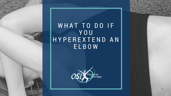 Hyperextend An Elbow
